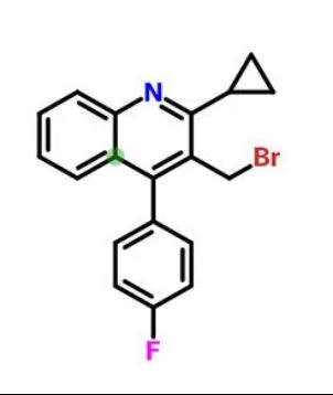 3- (brommetil) -2-ciklopropil-4- (4’-fluorfenil) chinolinas CAS Nr. 154057-56-4