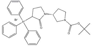CAS:376653-42-8 Fosfonis, [(3'R)-1'-[(1,1-dimetiletoksi)karbonil]-2-okso[1,3'-bipirolidin]-3-il]trifenil-, bromidas